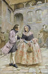 Erstes Treffen zwischen dem Chevalier des Grieux und Manon